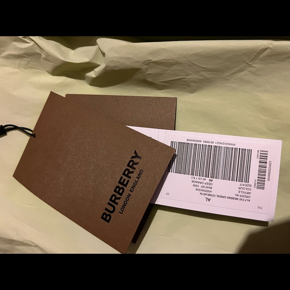 Burberry Icon Stripe Sandals (Size 40) - Picture 8 of 12
